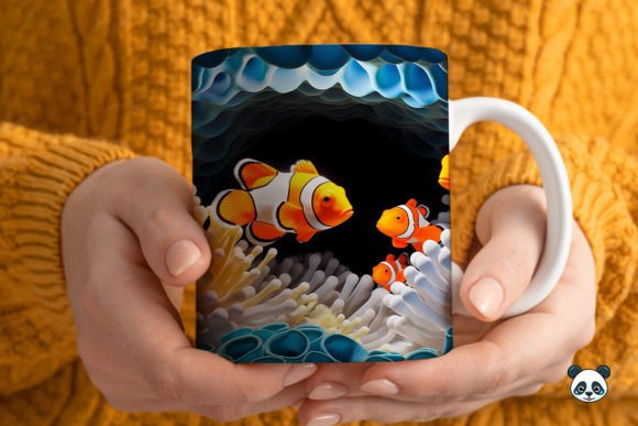 3D Clownfish Mug Wrap Sublimation: A Unique Design for Modern Printers