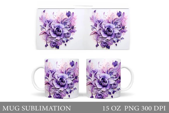 3D Flowers Mug Wrap Sublimation: A Creative Way to Personalize Your Mugs