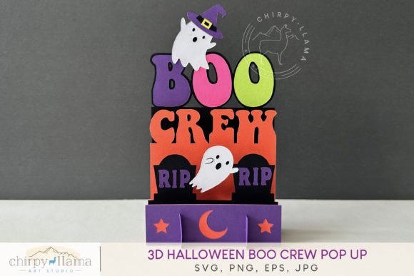3D Halloween Boo Crew Pop Up SVG File: A Strategic Decor Tool for Creative and Effective Seasonal Branding