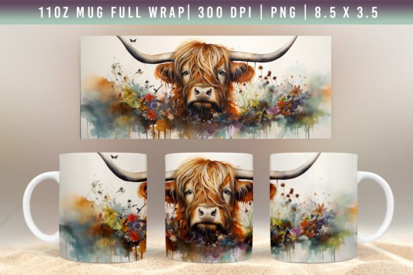 3D Highland Cow Mug Wrap Designs: A Creative and Practical Guide