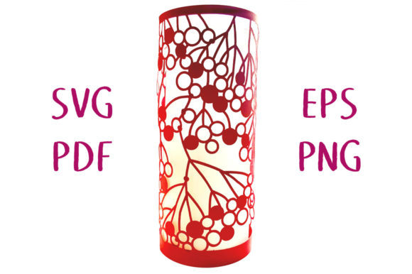 Berry Cluster Lantern 3D SVG Cut File – A Versatile Papercraft Template for Creative Lighting