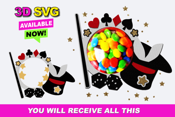 Candy Holder Magician 3D SVG: A Must-Have for Creative Projects