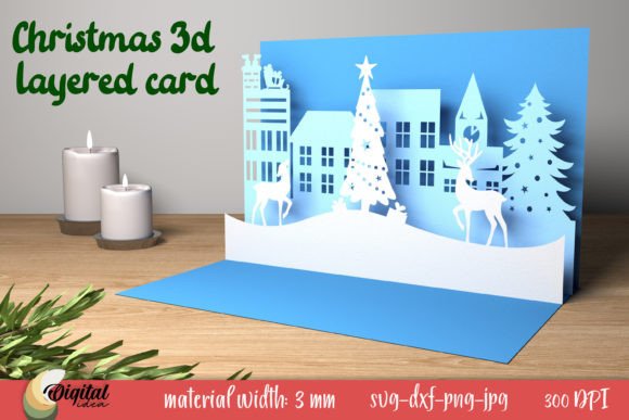 Christmas 3D Layered Papercut Card: A Modern Twist on a Timeless Tradition