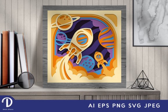 Creating a Rocket in Outer Space 3D Shadow Box SVG: A Creative and Decorative Project