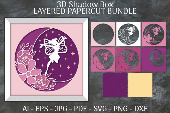 Fairy Papercut 3D Shadow Box: A Versatile Artistic and Functional Decor