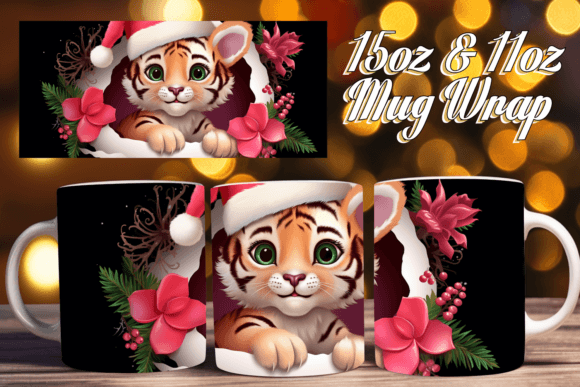Hole in Wall 3D Mug Wrap 15oz Winter