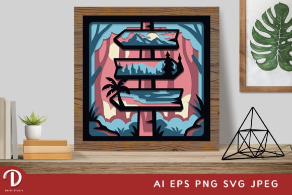 Nature Wood Sign 3D Shadow Box