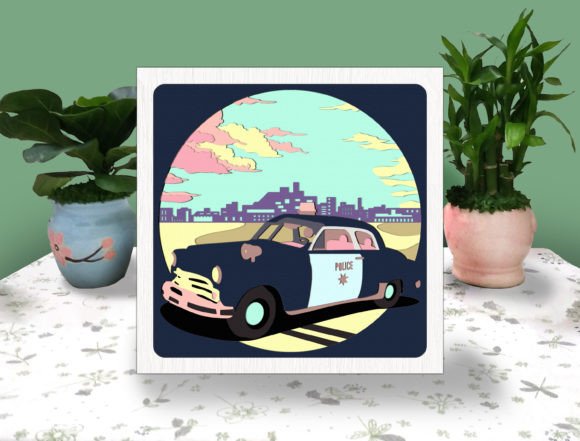 POLICE CAR 3D Box Paper SVG: A Strategic Tool for Creative and Professional Projects